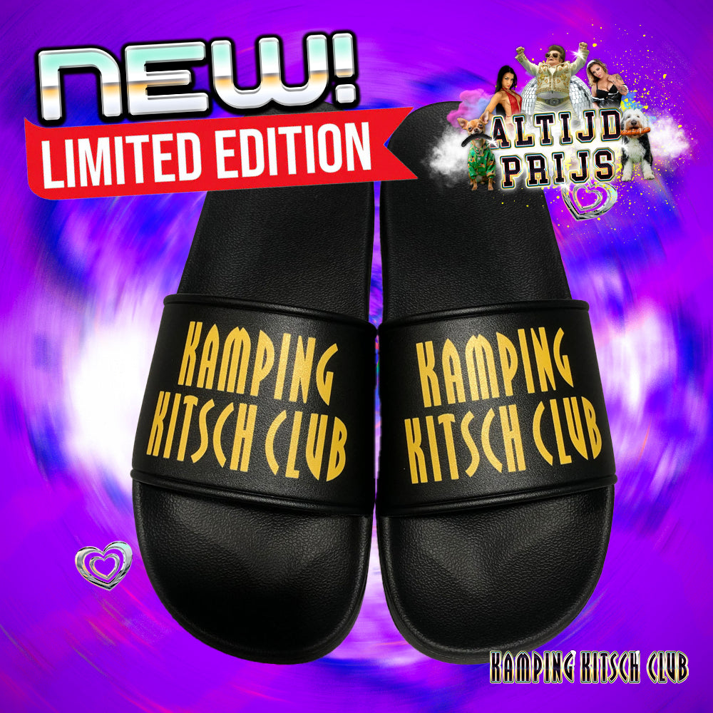 BLACK KKC SLIPPERS!